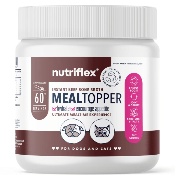 Nutriflex Beef Bone Broth Meal Topper for Dogs