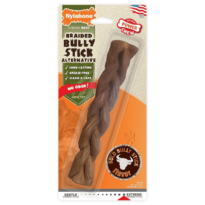 Nylabone Extreme Chew Braided Bully Beef Flavoured Stick