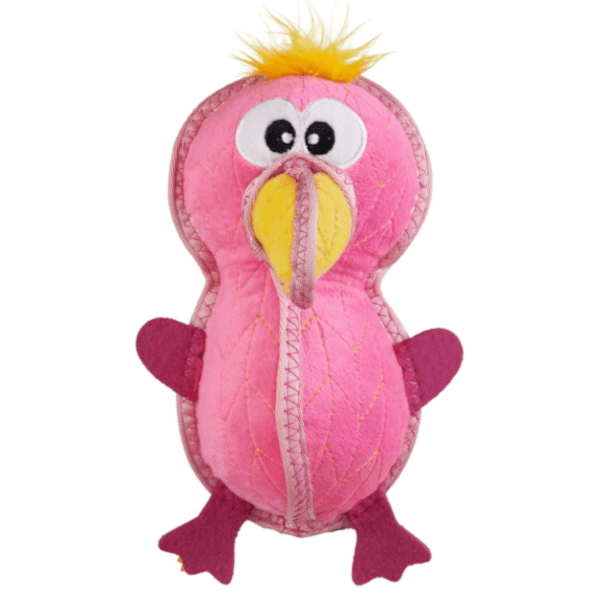 Outward Hound Xtreme Seamz Flamingo Dog Toy
