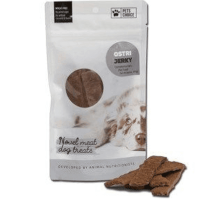 Pets Choice Ostri Jerky 100g
