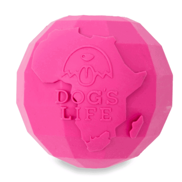 Dog's Life Natural Rubber Dog Ball Africa