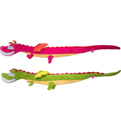 Q Monsters Crinkle Dragon Dog Toy