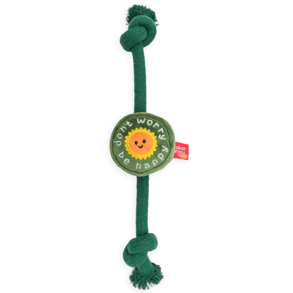 TKM Rope Toy with Plush and Squeaker