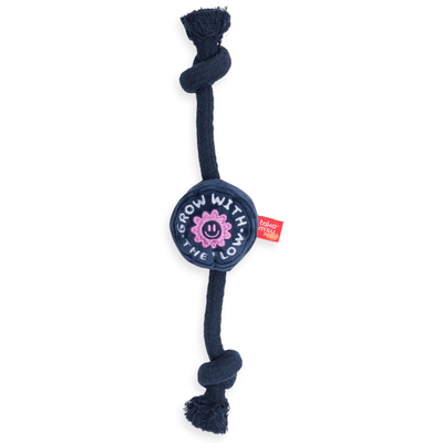 TKM Rope Toy with Plush and Squeaker