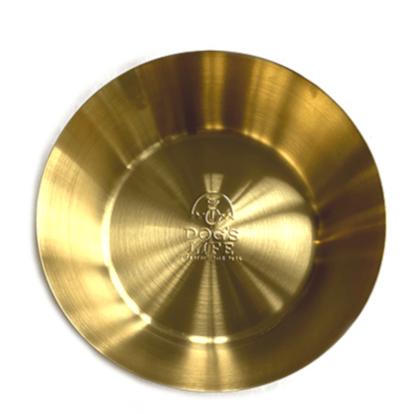 Dog's Life Stainless Steel Bowl Gold
