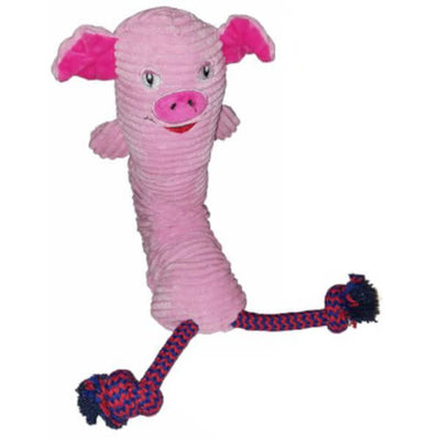 Daro Stretchy Squeaking Pig Dog Toy