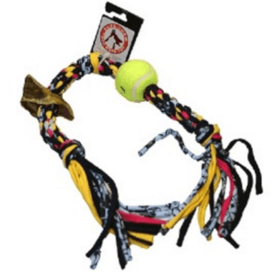 Supa-Chew Cotton Bone with Ball & Hoof