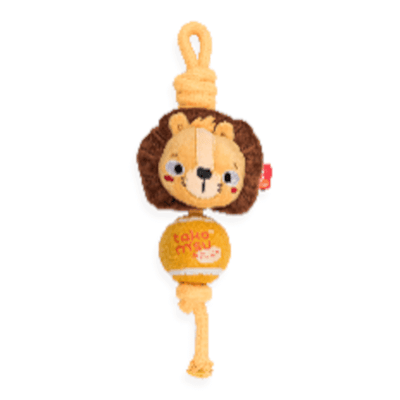 TKM Jungle Rope with Tennis Ball Dog Toy