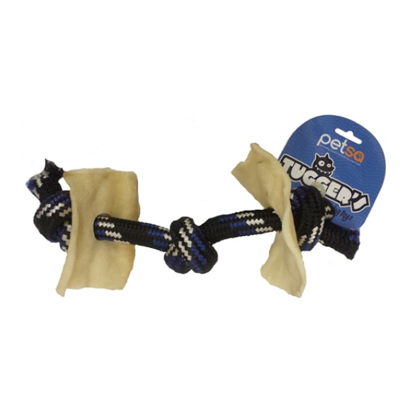 Tuggig Rope Tugger's Rope with rawhide chip – Petstore@labrie