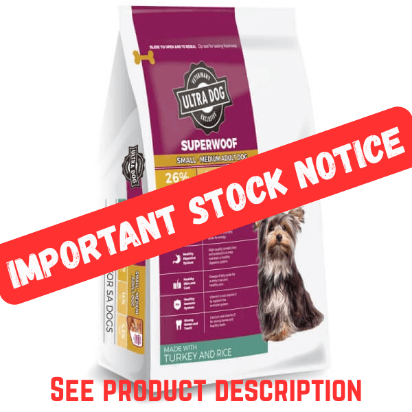 Ultra Dog Superwoof Turkey & Rice Small/Medium Adult Dog