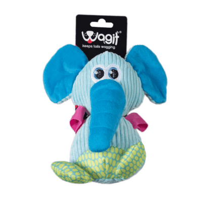 Wagit Elephant Plush Dog Toy