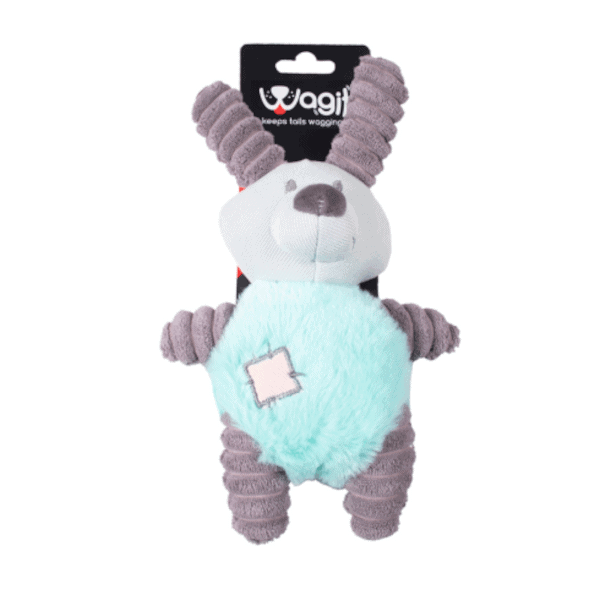 Wagit Patch Plush Dog Toy