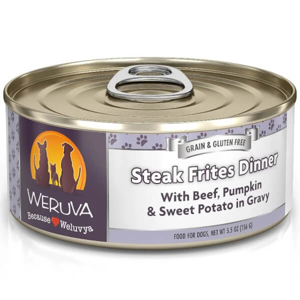 Weruva Dog Steak Frites Dinner Can