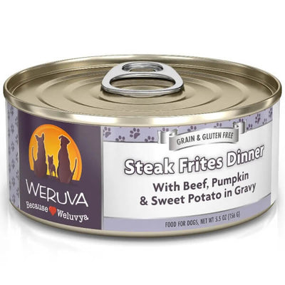 Weruva Dog Steak Frites Dinner Can