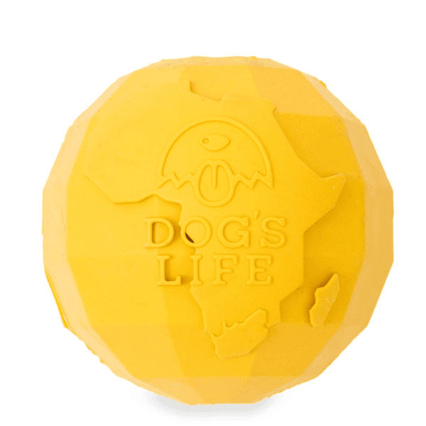 Dog's Life Natural Rubber Dog Ball Africa