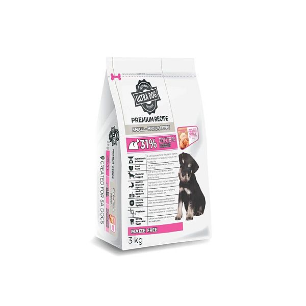 Ultra Dog Premium - Puppy Small/Medium Chicken 3Kg - LaBrie